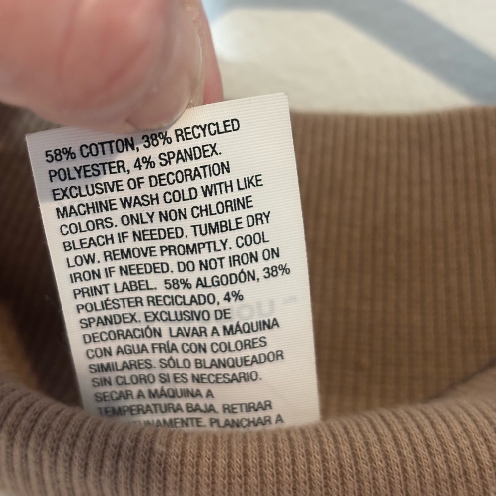 All in Motion Women’s XXL French Terry Turtleneck Sweatshirt Athletic Casual - Picture 5 of 8